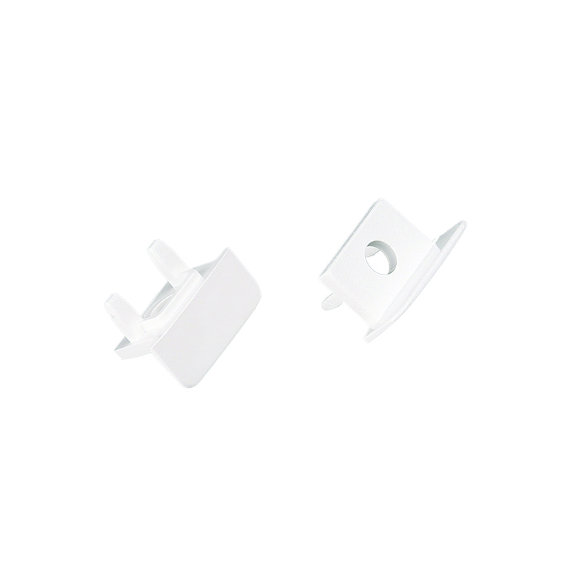 ACA LIGHTING PROFILES EP139N - SET OF PLASTIC END CAPS FOR P139N, 2 PCS WITH HOLE