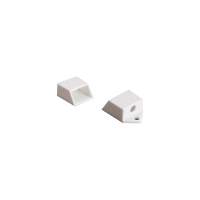 ACA LIGHTING PROFILES EP151 - SET OF WHITE PLASTIC END CAPS FOR P151, 2PCS WITH HOLE