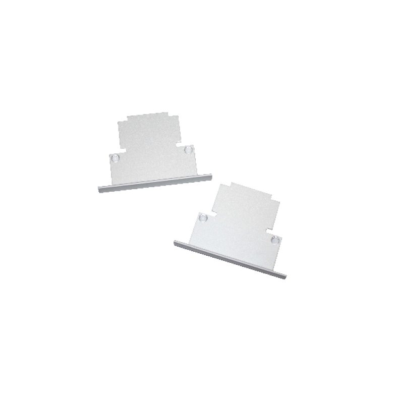 ACA LIGHTING PROFILES EP65 - NETTO Set of 2pcs metallic taps for P65 PROFILE