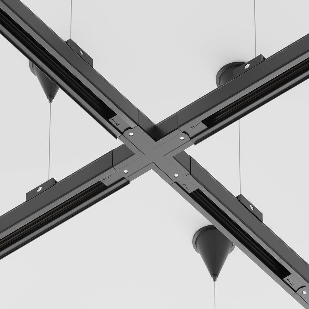 MAYTONI TRA005CX-31B АКСЕСОАР ЗА РЕЛСОВА СИСТЕМА 3 ФАЗНА РЕЛСОВА СИСТЕМА ЧЕРЕН