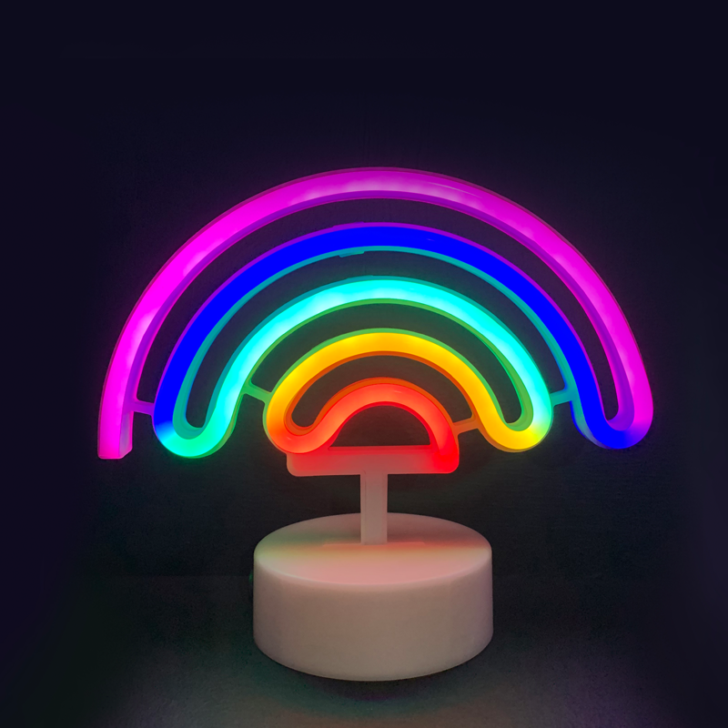 ACA LIGHTING CHRISTMAS F04003303 RAINBOW, 66 NEON LED LIGHTS WITH BATTERY (3xAA)/USB, RGB, IP20, 23x10x19.5cm