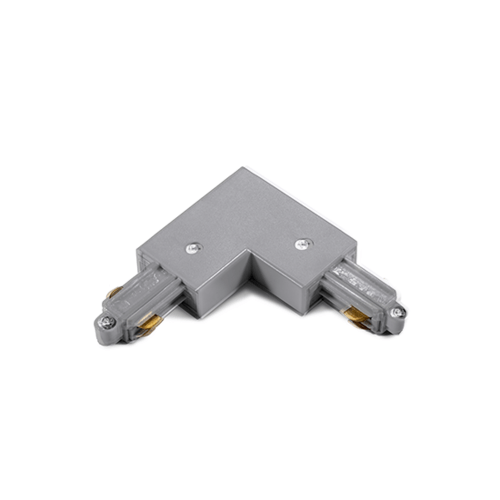 ACA LIGHTING ЪГЛОВ КОНЕКТОР ЗА МОНОФАЗНА ШИНА СИВ 2WLG
