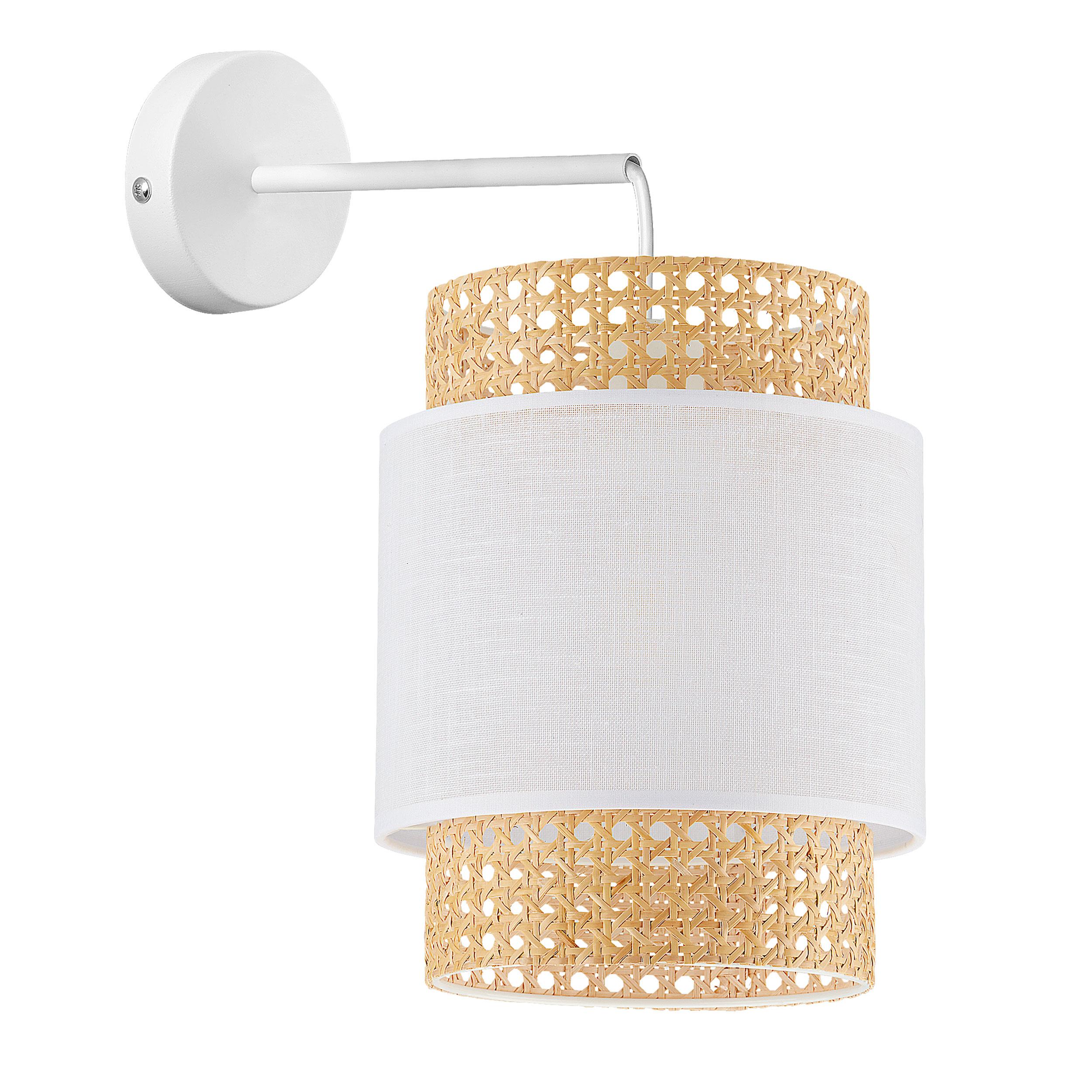 TK LIGHTING BOHO WHITE KINKIET 1 PŁ