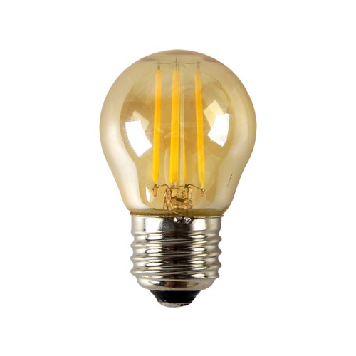 ACA LIGHTING GLAMO6WWDIMAM E27 P45 6W 2700K FILAMENT AMBER MINI GLOBE DIMMABLE