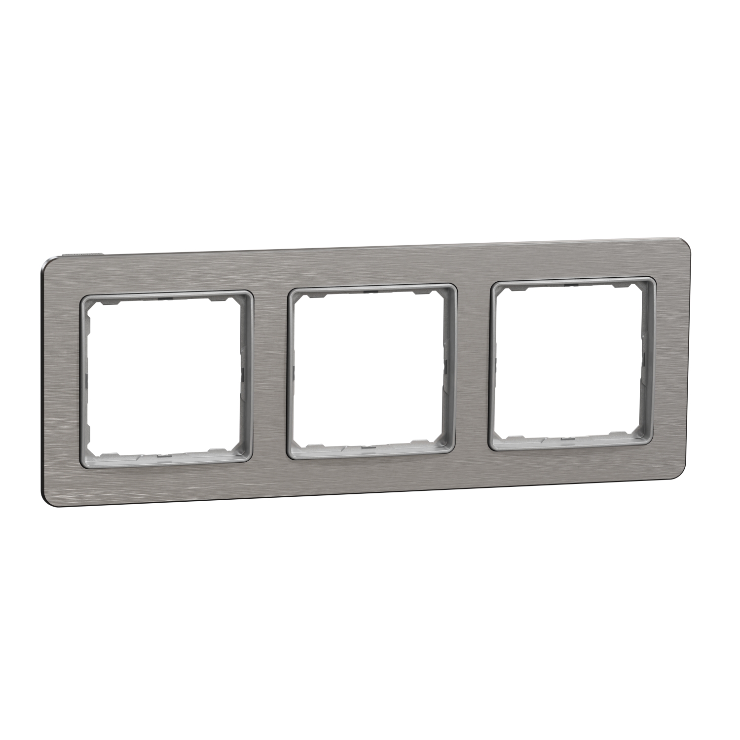 SCHNEIDER ELECTRIC SDD370803 SEDNA DESIGN & ELEMENTS, РАМКА 3 МОДУЛА, ДРАСКАН АЛУМИНИЙ
