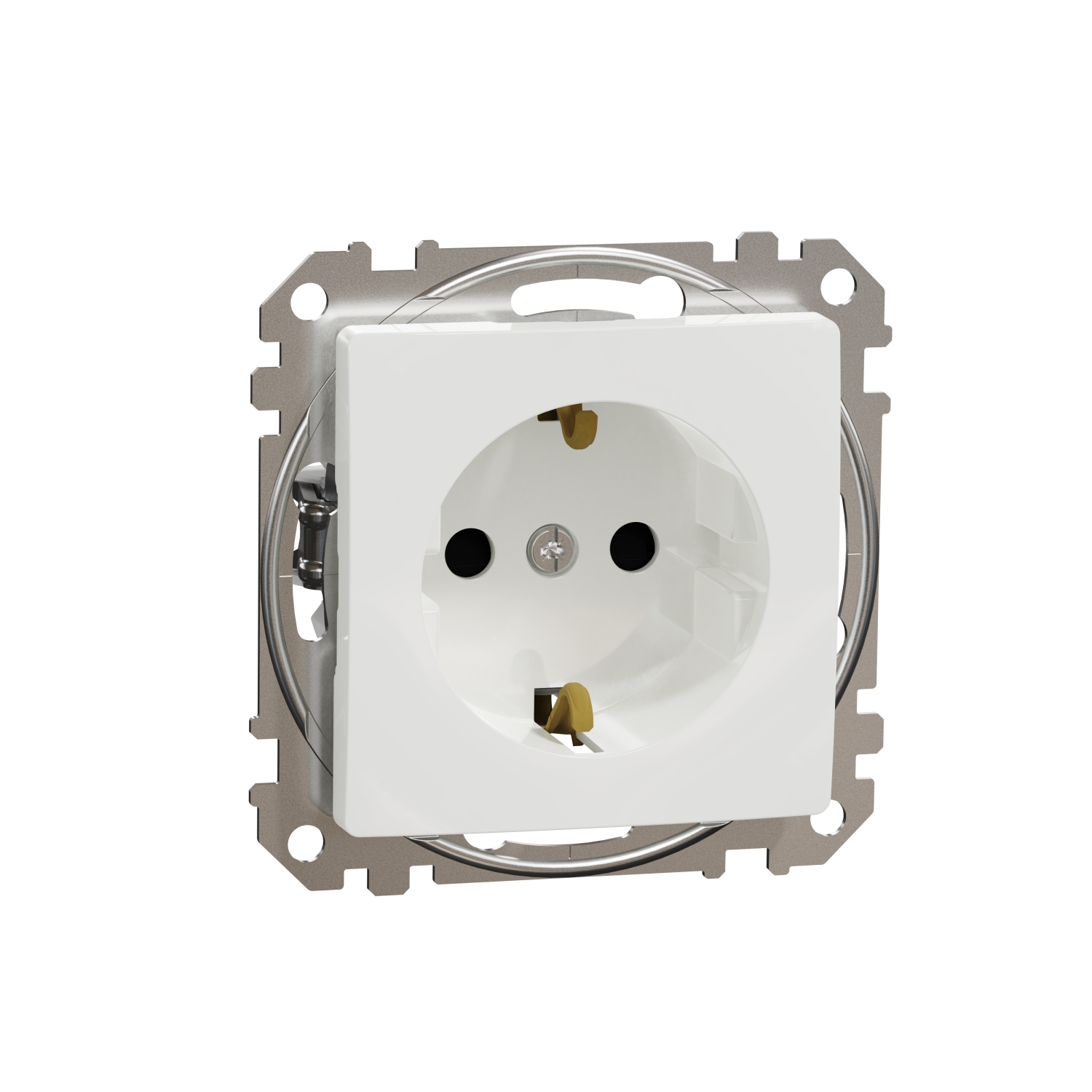 SCHNEIDER ELECTRIC SDD111021 SEDNA DESIGN & ELEMENTS, КОНТАКТ ШУКО, БЯЛ
