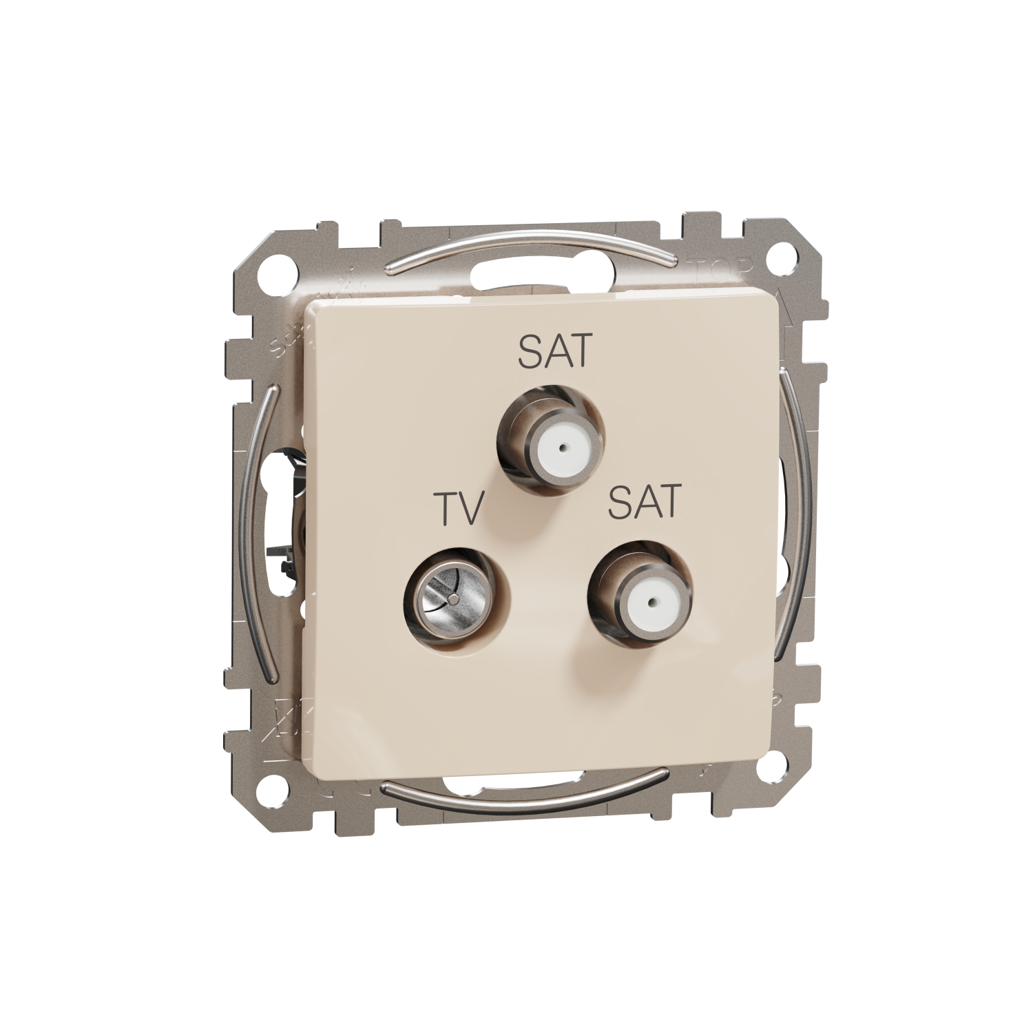 SCHNEIDER ELECTRIC SDD112481S TV/SAT/ SAT РОЗЕТКА 4DB, SEDNA, КРЕМ