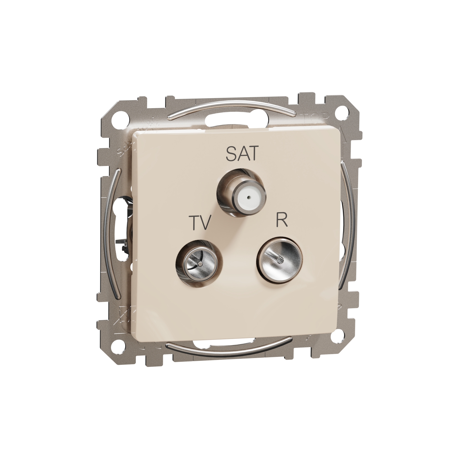 SCHNEIDER ELECTRIC SDD112488 TV/R/SAT МЕЖДИНЕН ИЗХОД 10DB, SEDNA, КРЕМ
