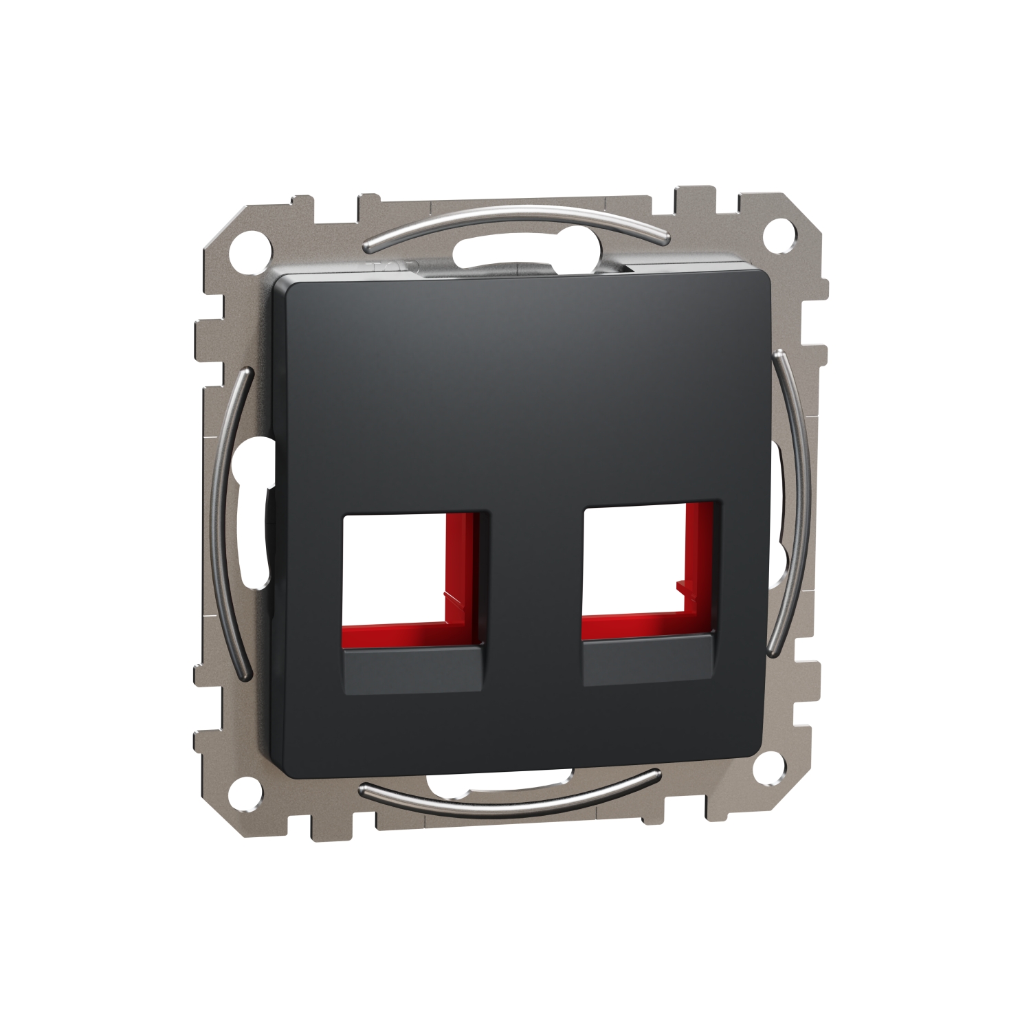 SCHNEIDER ELECTRIC SDD114441C SEDNA DESIGN & ELEMENTS, ПЛОЧА KRONE CAT5E 6 UTP, АНТРАЦИТ