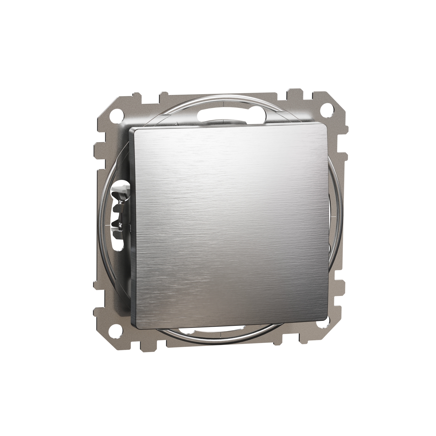 SCHNEIDER ELECTRIC SDD170106 SEDNA DESIGN & ELEMENTS, ДВУПОСОЧЕН КЛЮЧ 10AX, ДРАСКАН АЛУМИНИЙ