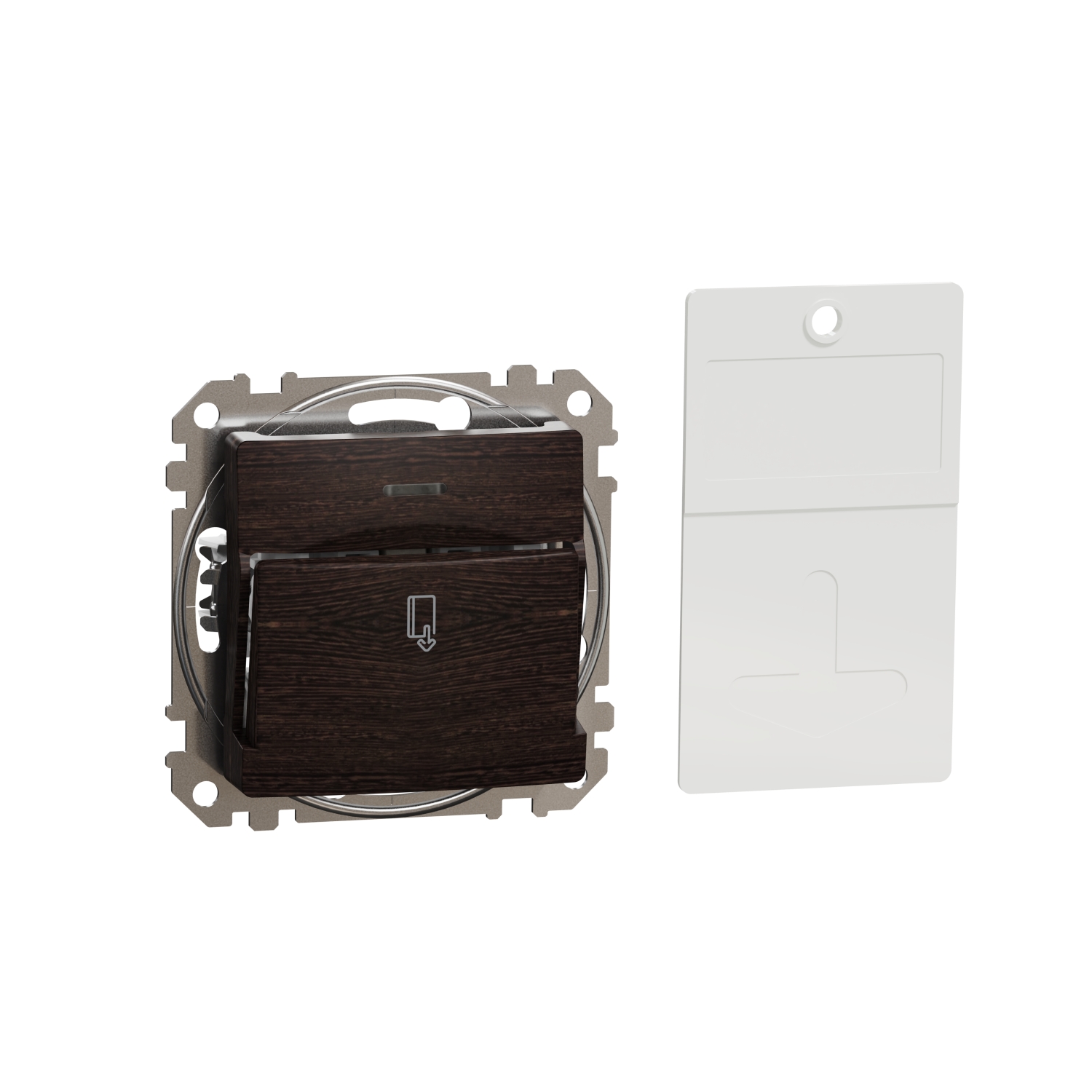 SCHNEIDER ELECTRIC SDD181121 SEDNA DESIGN & ELEMENTS, КЛЮЧ КАРТА 10AX, ВЕНГЕ