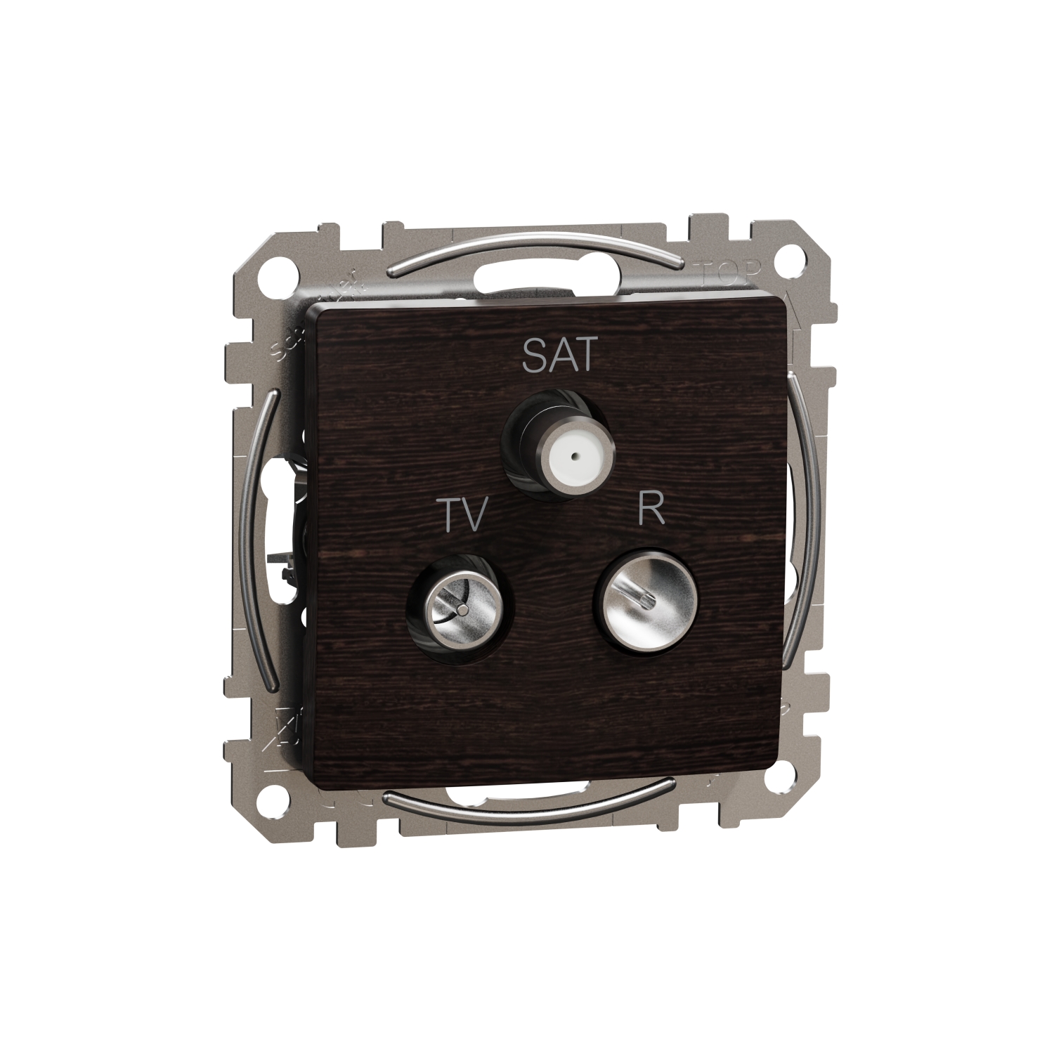 SCHNEIDER ELECTRIC SDD181481 TV/R/SAT РОЗЕТКА 4DB, SEDNA, ВЕНГЕ