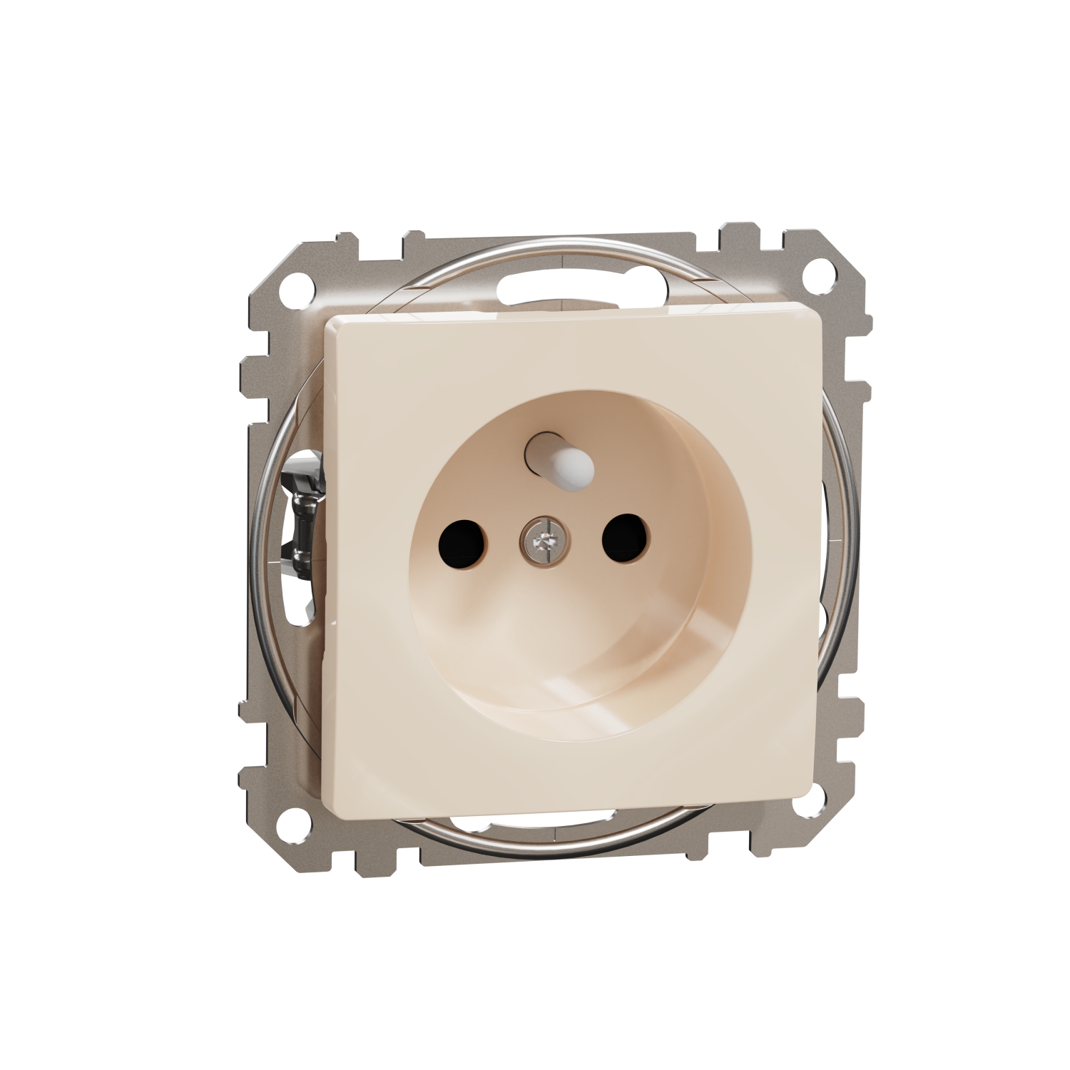 SCHNEIDER ELECTRIC SDD112012 SEDNA DESIGN & ELEMENTS, КОНТАКТ ФРЕНСКИ СТАНДАРТ, КРЕМ