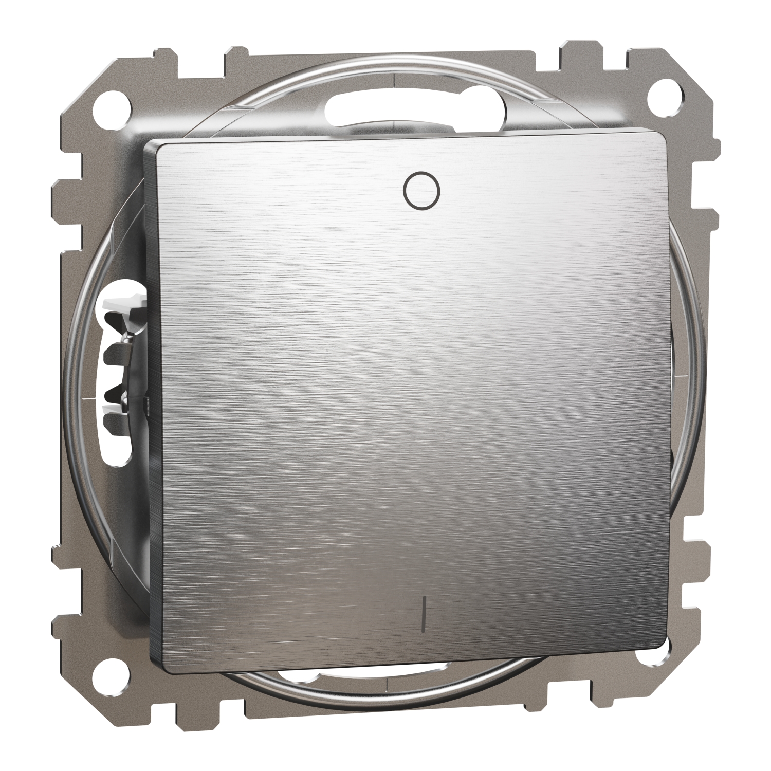 SCHNEIDER ELECTRIC SDD170102 SEDNA DESIGN & ELEMENTS, ДВУПОЛЮСЕН КЛЮЧ 10AX, ДРАСКАН АЛУМИНИЙ