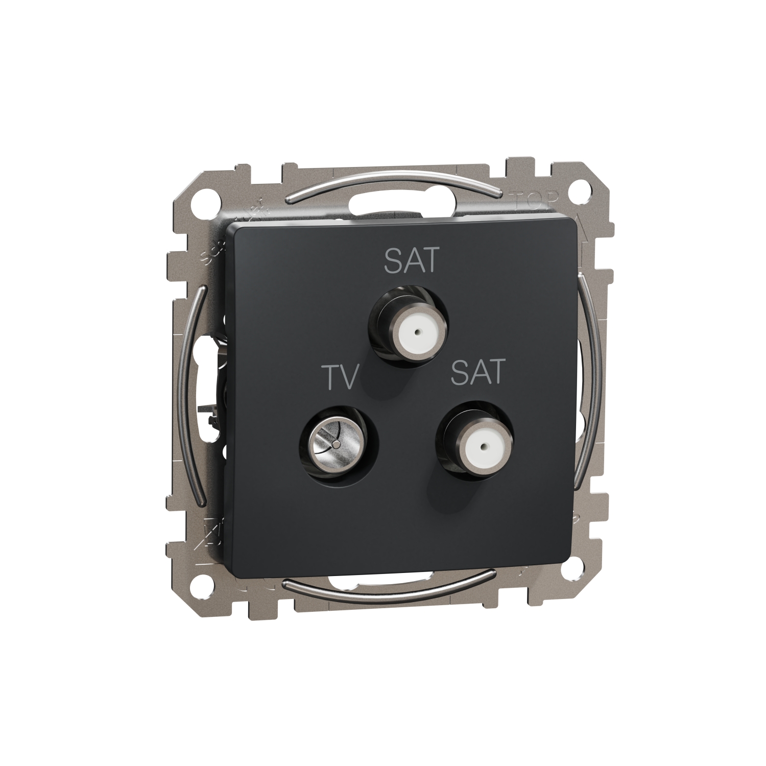 SCHNEIDER ELECTRIC SDD114481S TV/SAT/ SAT РОЗЕТКА 4DB, SEDNA,АНТРАЦИТ