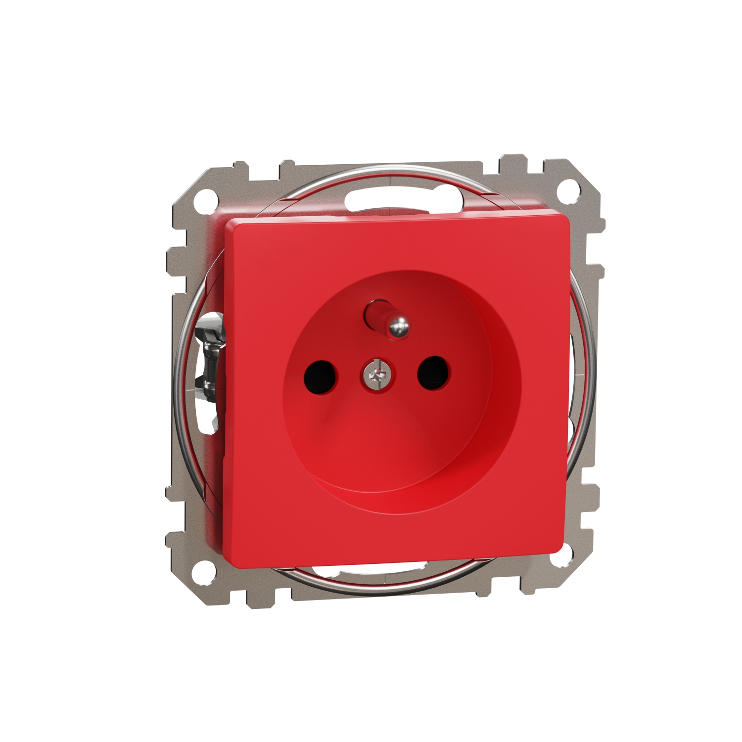 SCHNEIDER ELECTRIC SDD115011 SEDNA DESIGN & ELEMENTS, КОНТАКТ ФРЕНСКИ СТАНДАРТ, ЧЕРВВЕН
