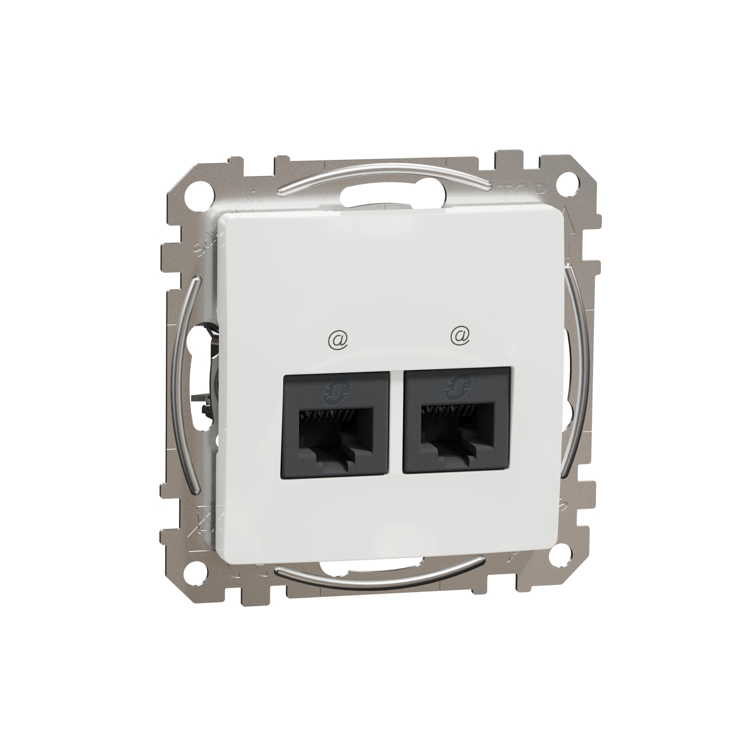 SCHNEIDER ELECTRIC SDD111467 ДВОЕН ИЗХОД ЗА ДАННИ CAT 6 UTP, SEDNA DESIGN & ELEMENTS, RJ45, БЯЛ