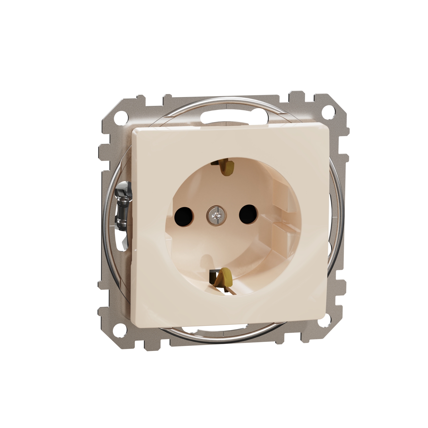 SCHNEIDER ELECTRIC SDD112021 SEDNA DESIGN & ELEMENTS, КОНТАКТ ШУКО, КРЕМ
