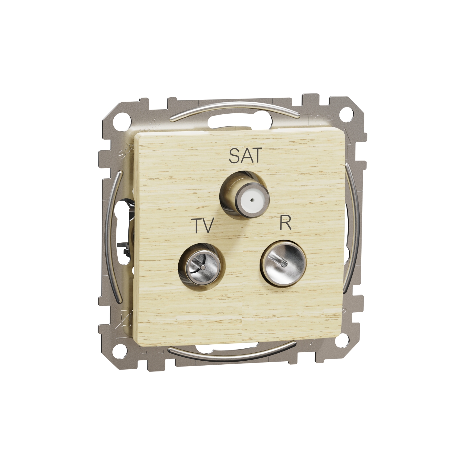 SCHNEIDER ELECTRIC SDD180481 TV/R/SAT РОЗЕТКА 4DB, SEDNA, БРЕЗА