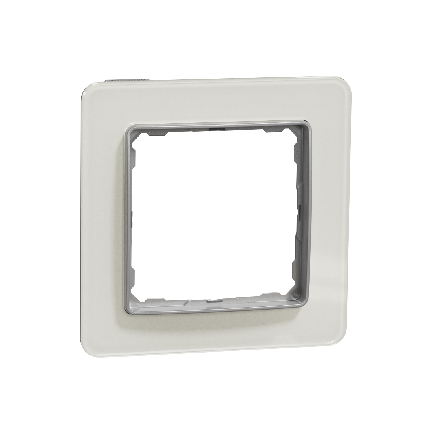 SCHNEIDER ELECTRIC SDD360801 SEDNA DESIGN & ELEMENTS, ЕДИНИЧНА ДЕКОРАТИВНА РАМКА, БЯЛО СТЪКЛО