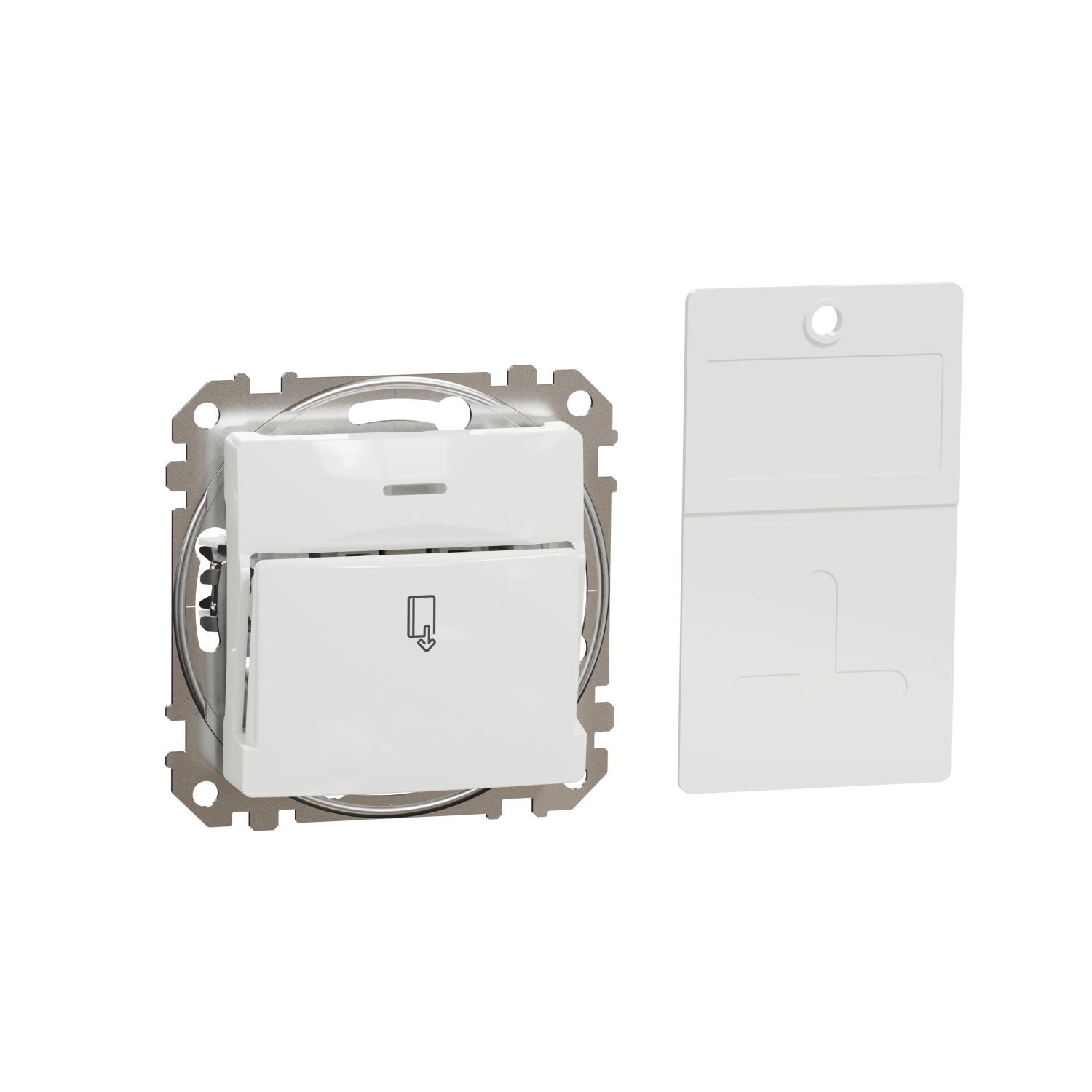 SCHNEIDER ELECTRIC SDD111121 SEDNA DESIGN & ELEMENTS, КЛЮЧ КАРТА 10AX, БЯЛ