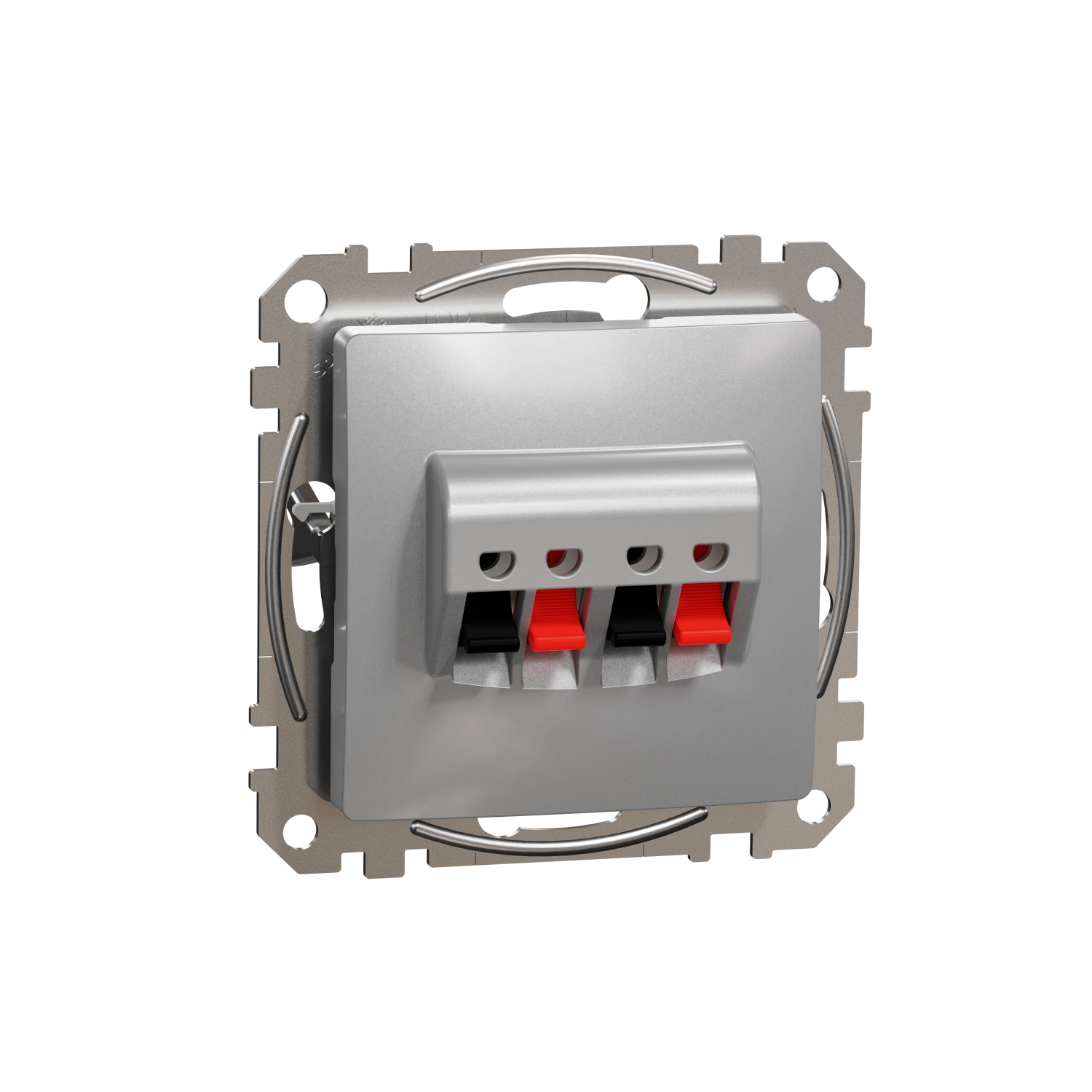 SCHNEIDER ELECTRIC SDD113411 SEDNA DESIGN & ELEMENTS, ДВОЕН ИЗХОД ЗА ВИСОКОГОВОРИТЕЛ, АЛУМИНИЙ