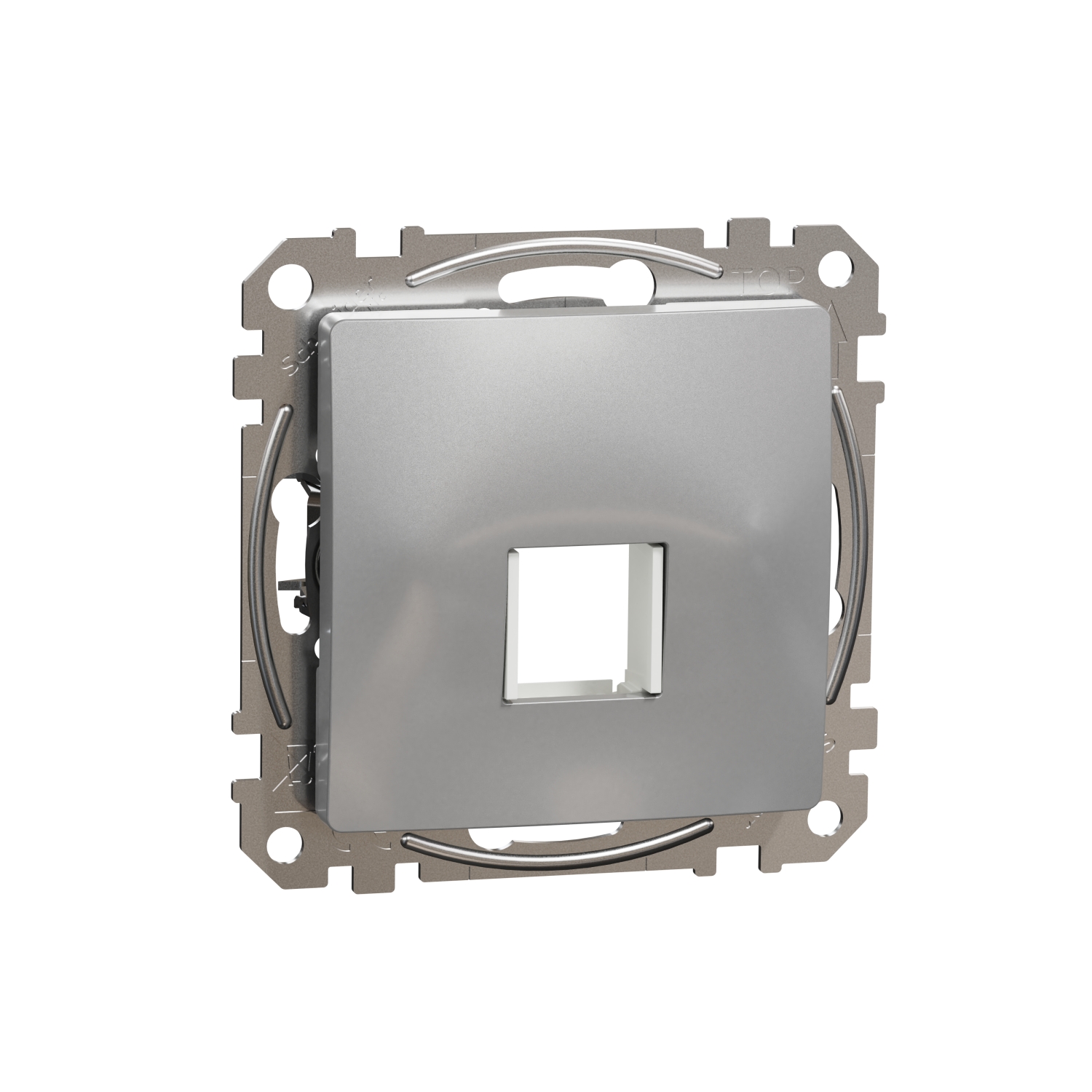 SCHNEIDER ELECTRIC SDD113421 SEDNA DESIGN & ELEMENTS, ЦЕНТРАЛНА ПЛОЧА АДАПТЕР ЗА KEYSTONES, АЛУМИНИЙ