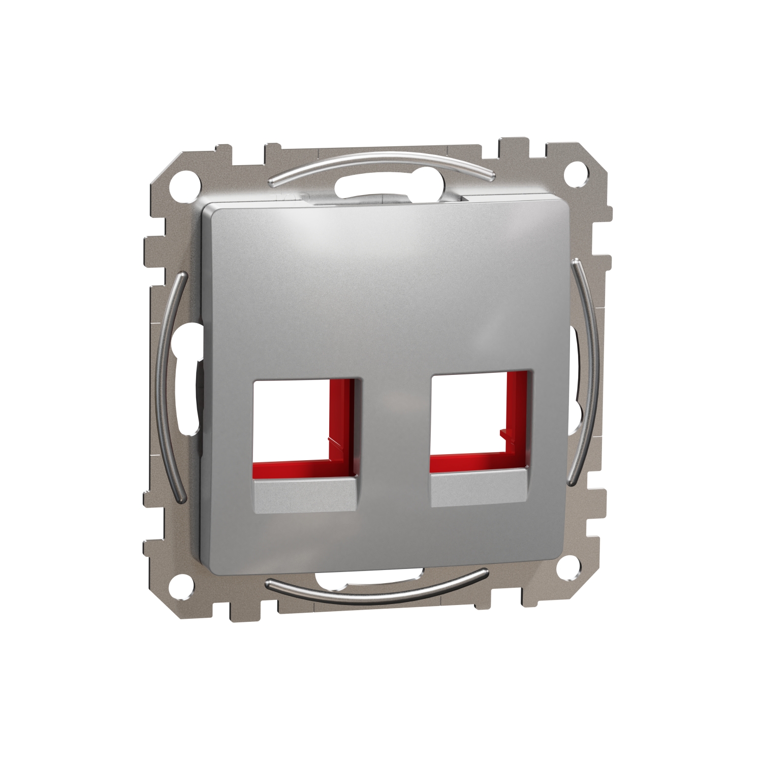 SCHNEIDER ELECTRIC SDD113441C SEDNA DESIGN & ELEMENTS, ПЛОЧА KRONE CAT5E 6 UTP, АЛУМИНИЙ
