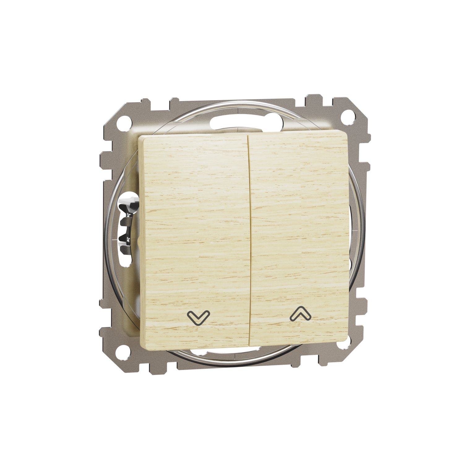 SCHNEIDER ELECTRIC SDD180104 SEDNA DESIGN & ELEMENTS, КЛЮЧ ЗА РОЛЕТНИ ЩОРИ 10AX, БРЕЗА
