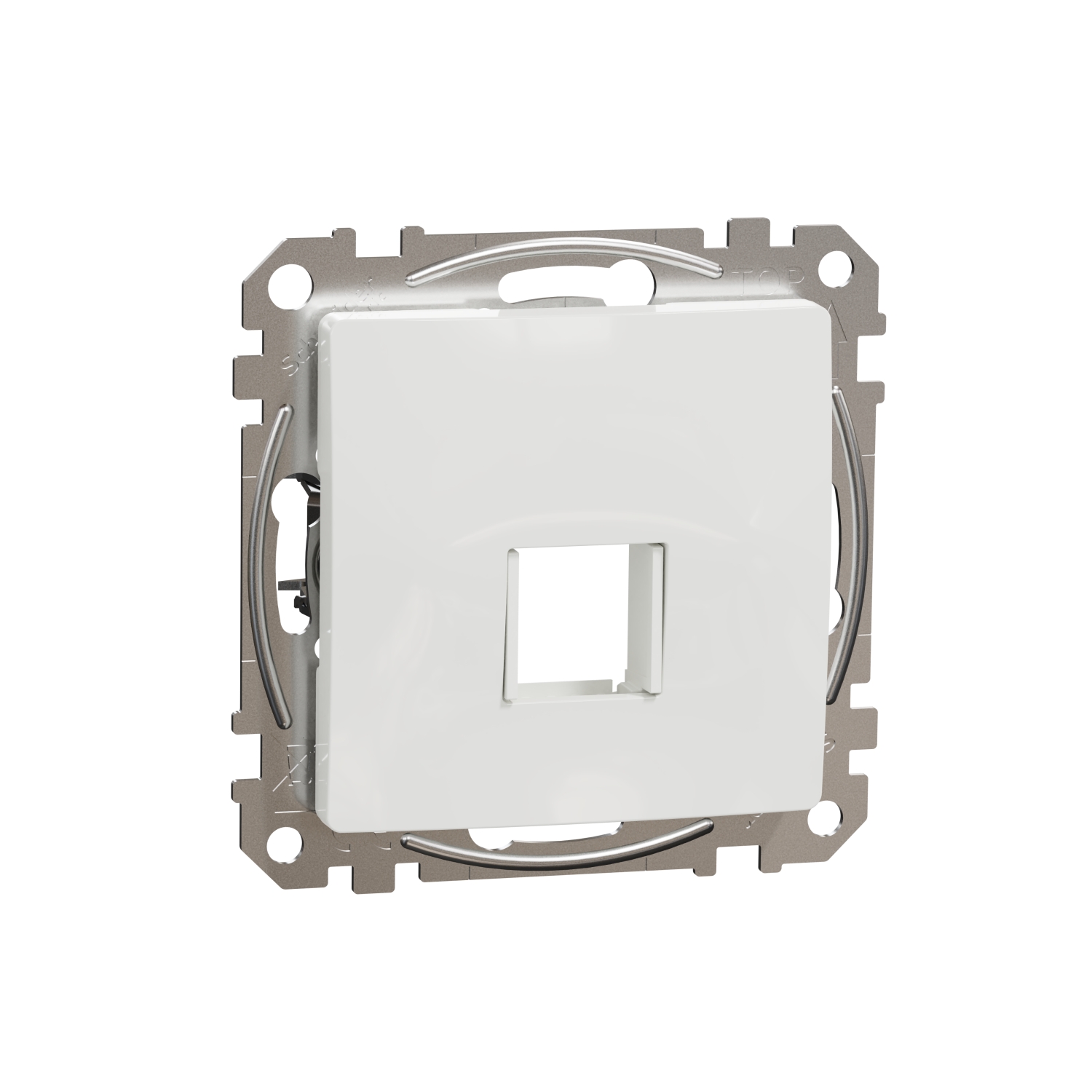 SCHNEIDER ELECTRIC SDD111421 SEDNA DESIGN & ELEMENTS, ЦЕНТРАЛНА ПЛОЧА АДАПТЕР ЗА KEYSTONES, БЯЛ