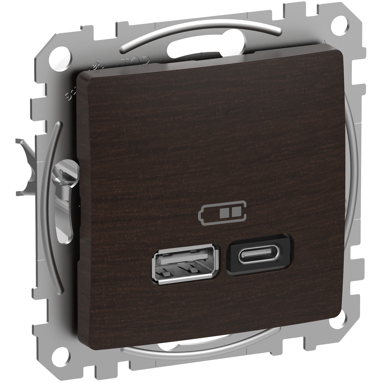 SCHNEIDER ELECTRIC SDD181404 USB ЗАРЯДНО A+C, SEDNA DESIGN & ELEMENTS, 3A, 45W, ВЕНГЕ