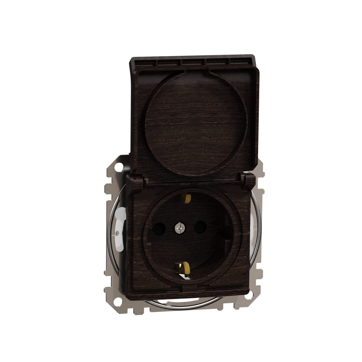 SCHNEIDER ELECTRIC SDD281023 SEDNA DESIGN & ELEMENTS, КОНТАКТ ШУКО С КАПАК, ВЕНГЕ