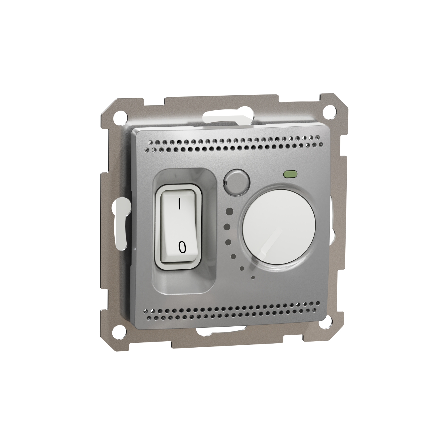 SCHNEIDER ELECTRIC SDD113507 ПОДОВ ТЕРМОСТАТ, SEDNA DESIGN & ELEMENTS, 16A, АЛУМИНИЙ
