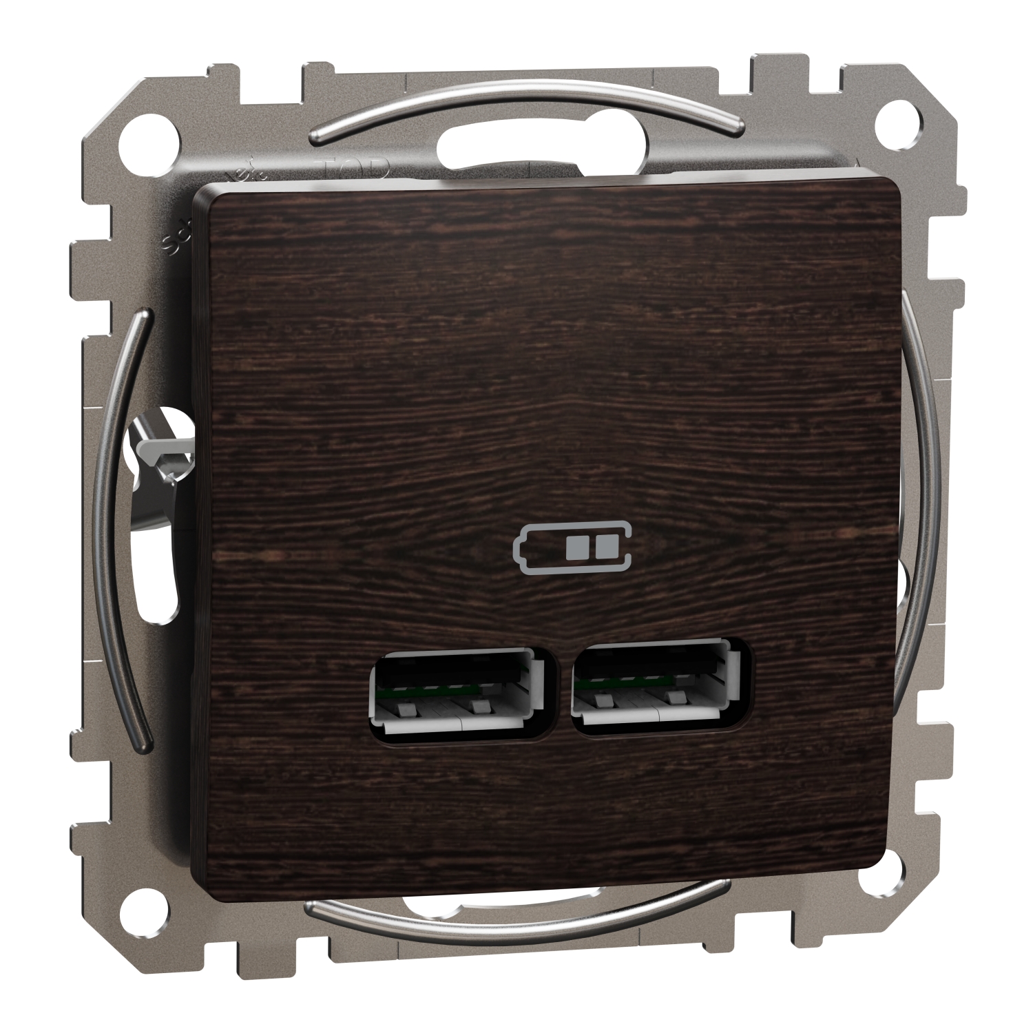 SCHNEIDER ELECTRIC SDD181401 SEDNA DESIGN & ELEMENTS, USB ЗАРЯДНО A+A, 2,1A, ВЕНГЕ