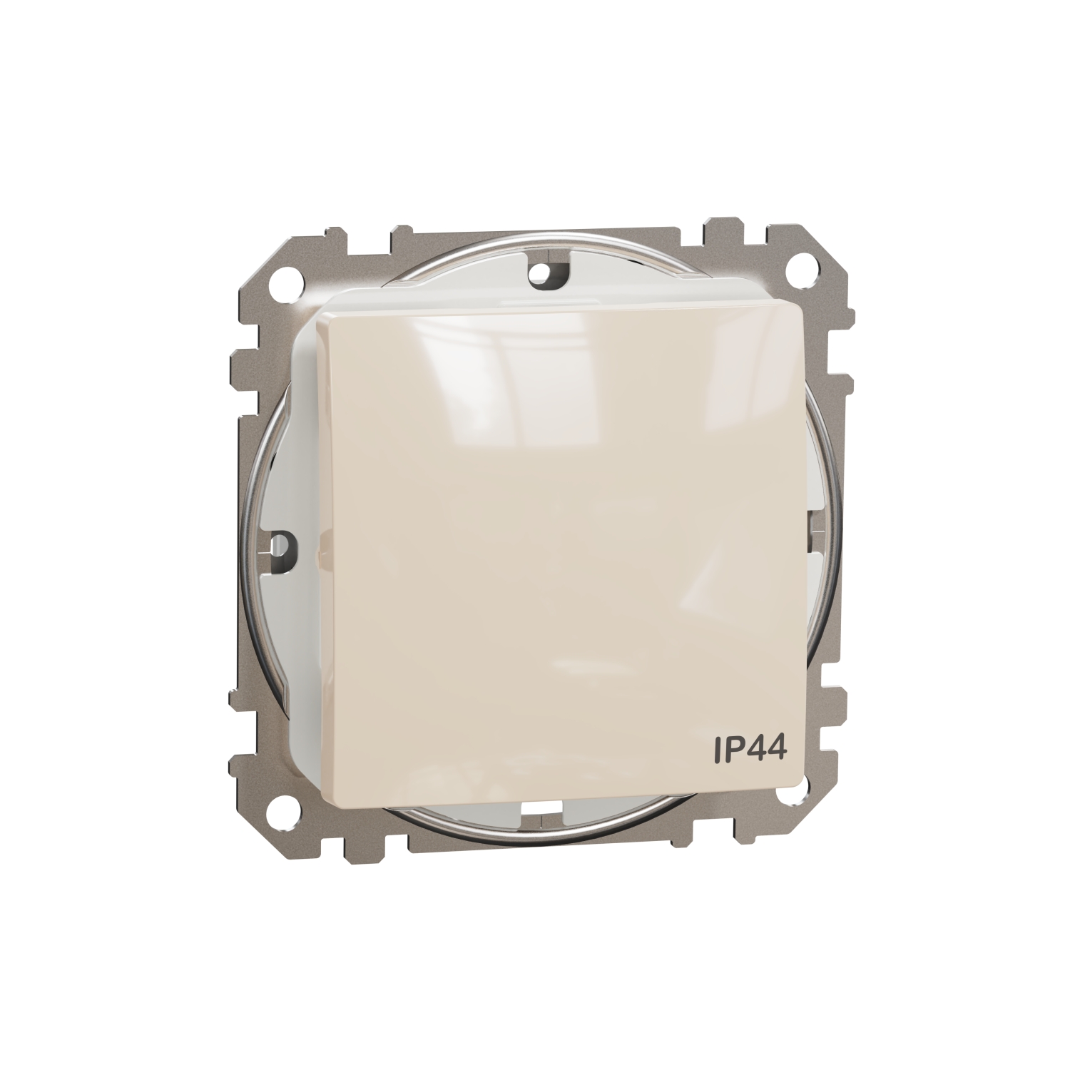 SCHNEIDER ELECTRIC SDD212101 SEDNA DESIGN & ELEMENTS, ЕДНОПОСОЧЕН КЛЮЧ 10AX, КРЕМ