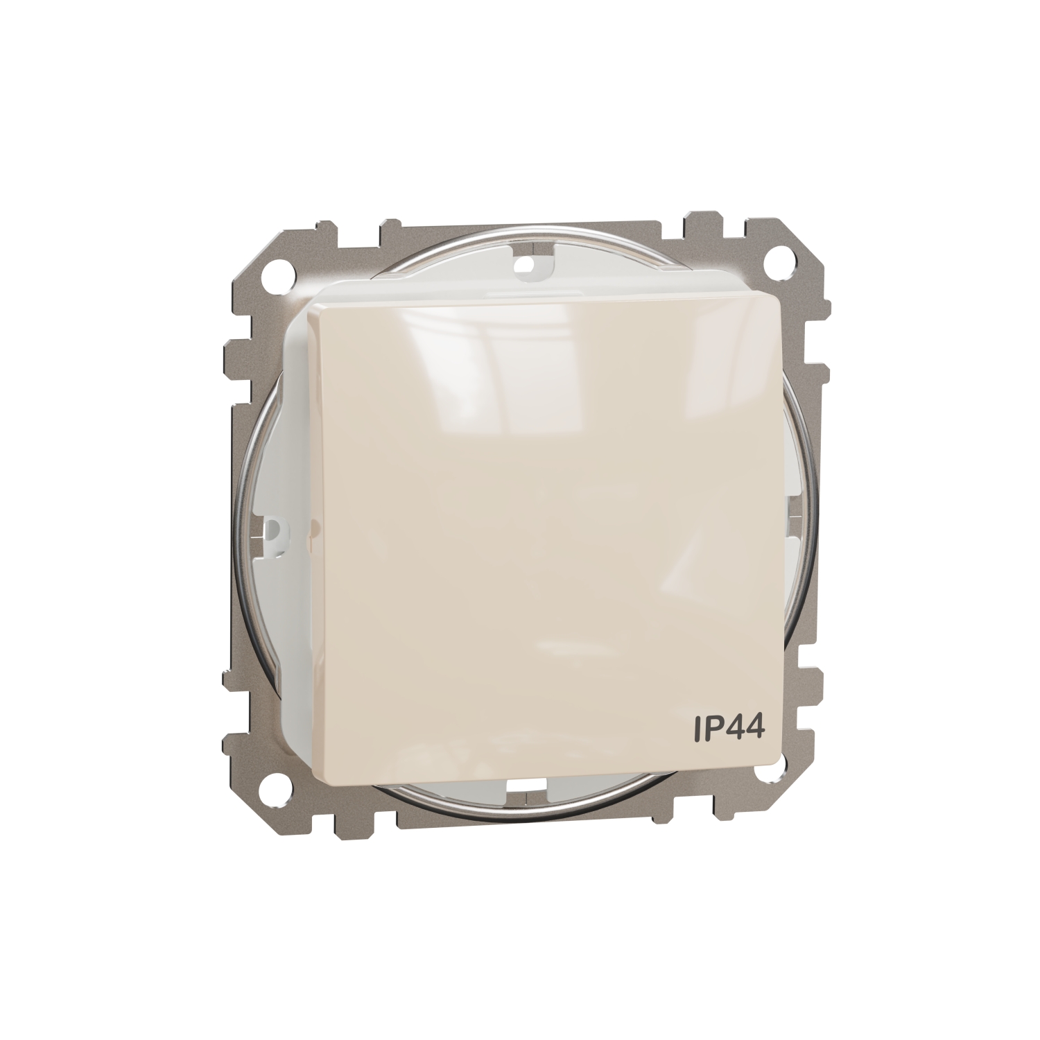 SCHNEIDER ELECTRIC SDD212106 SEDNA DESIGN & ELEMENTS, ДВУПОСОЧЕН КЛЮЧ 10AX, КРЕМ