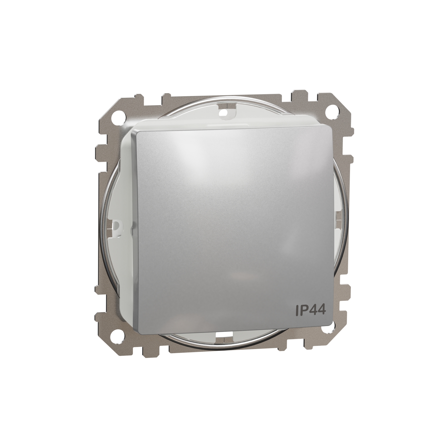 SCHNEIDER ELECTRIC SDD213106 SEDNA DESIGN & ELEMENTS, ДВУПОСОЧЕН КЛЮЧ 10AX, АЛУМИНИЙ