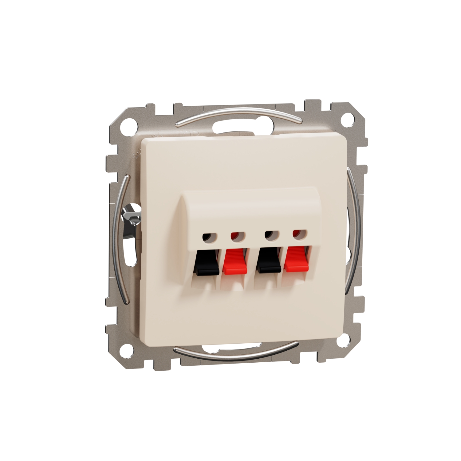 SCHNEIDER ELECTRIC SDD112411 SEDNA DESIGN & ELEMENTS, ДВОЕН ИЗХОД ЗА ВИСОКОГОВОРИТЕЛ, КРЕМ