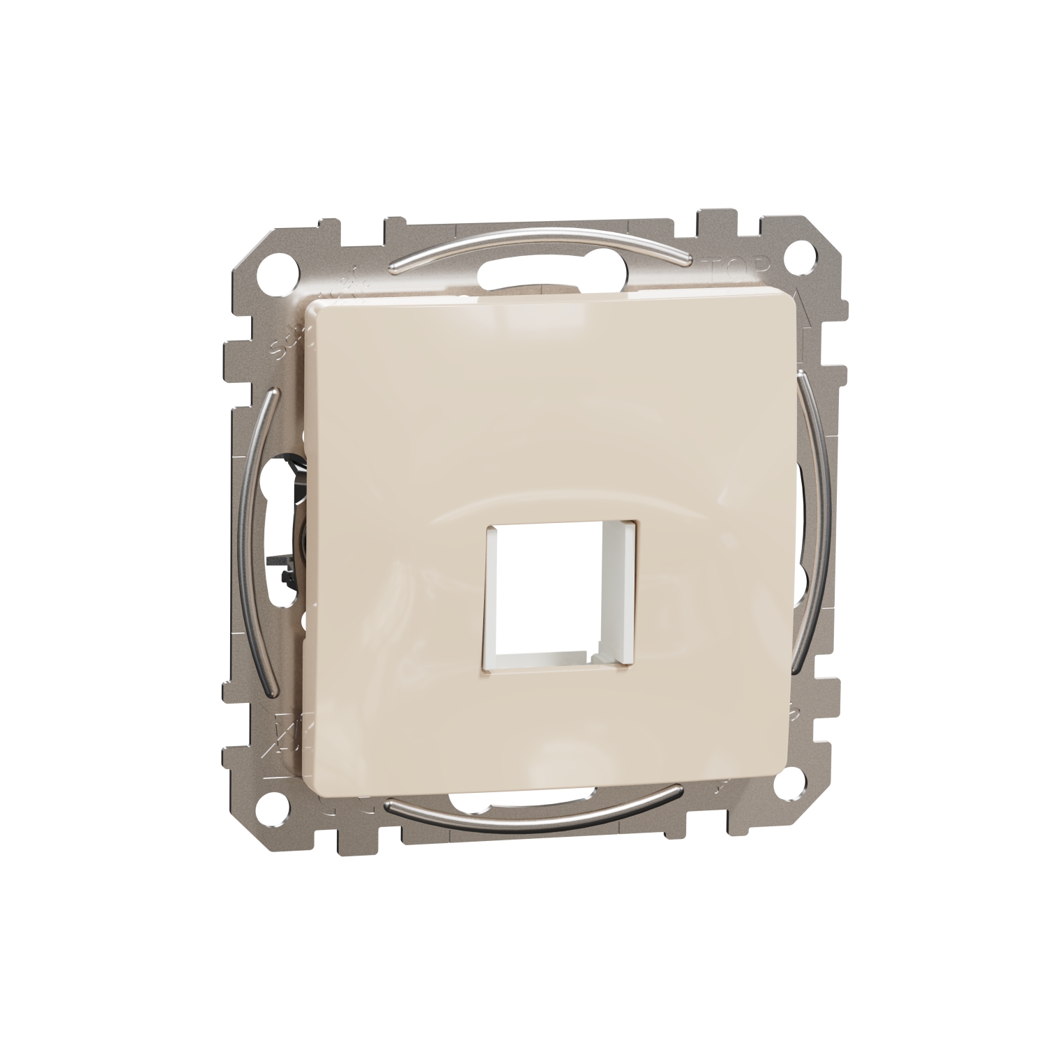 SCHNEIDER ELECTRIC SDD112421 SEDNA DESIGN & ELEMENTS, ЦЕНТРАЛНА ПЛОЧА АДАПТЕР ЗА KEYSTONES, КРЕМ
