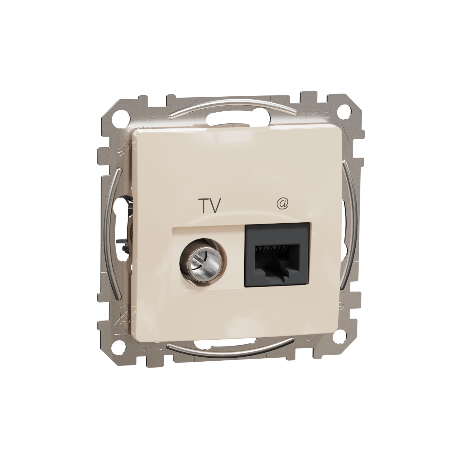 SCHNEIDER ELECTRIC SDD112469T TV РОЗЕТКА И ИЗХОД ЗА ДАННИ, SEDNA DESIGN & ELEMENTS, RJ45 CAT6 UTP, КРЕМ