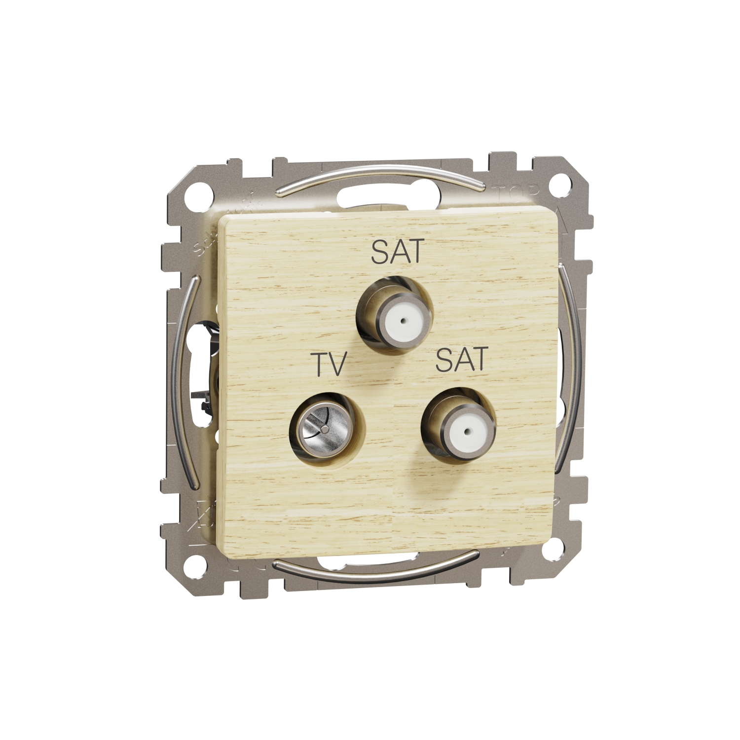 SCHNEIDER ELECTRIC SDD180481S TV/SAT/ SAT РОЗЕТКА 4DB, SEDNA, БРЕЗА