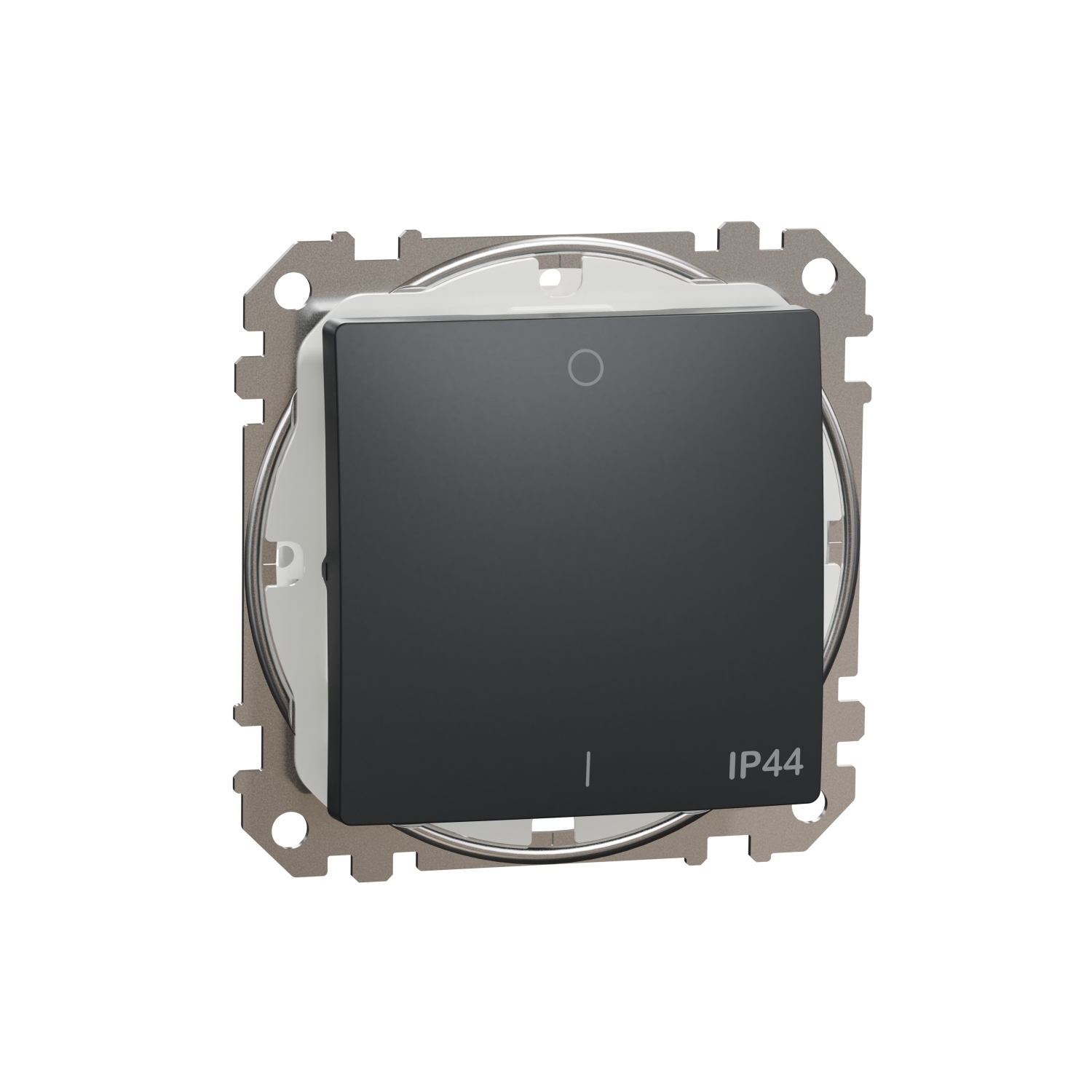 SCHNEIDER ELECTRIC SDD214102 SEDNA DESIGN & ELEMENTS, ДВУПОЛЮСЕН КЛЮЧ 10AX, АНТРАЦИТ