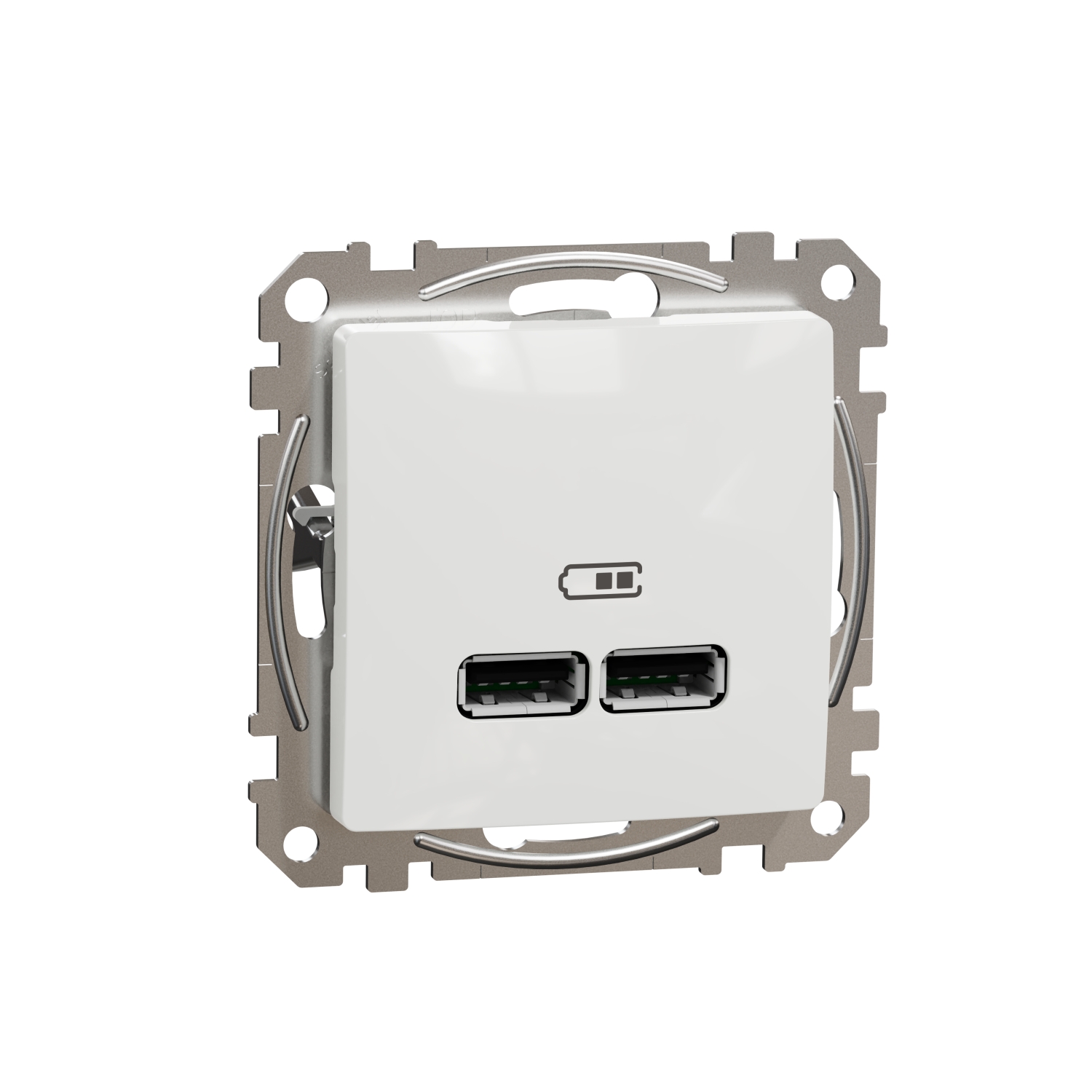 SCHNEIDER ELECTRIC SDD111401 SEDNA DESIGN & ELEMENTS, USB ЗАРЯДНО A+A, 2,1A, БЯЛ