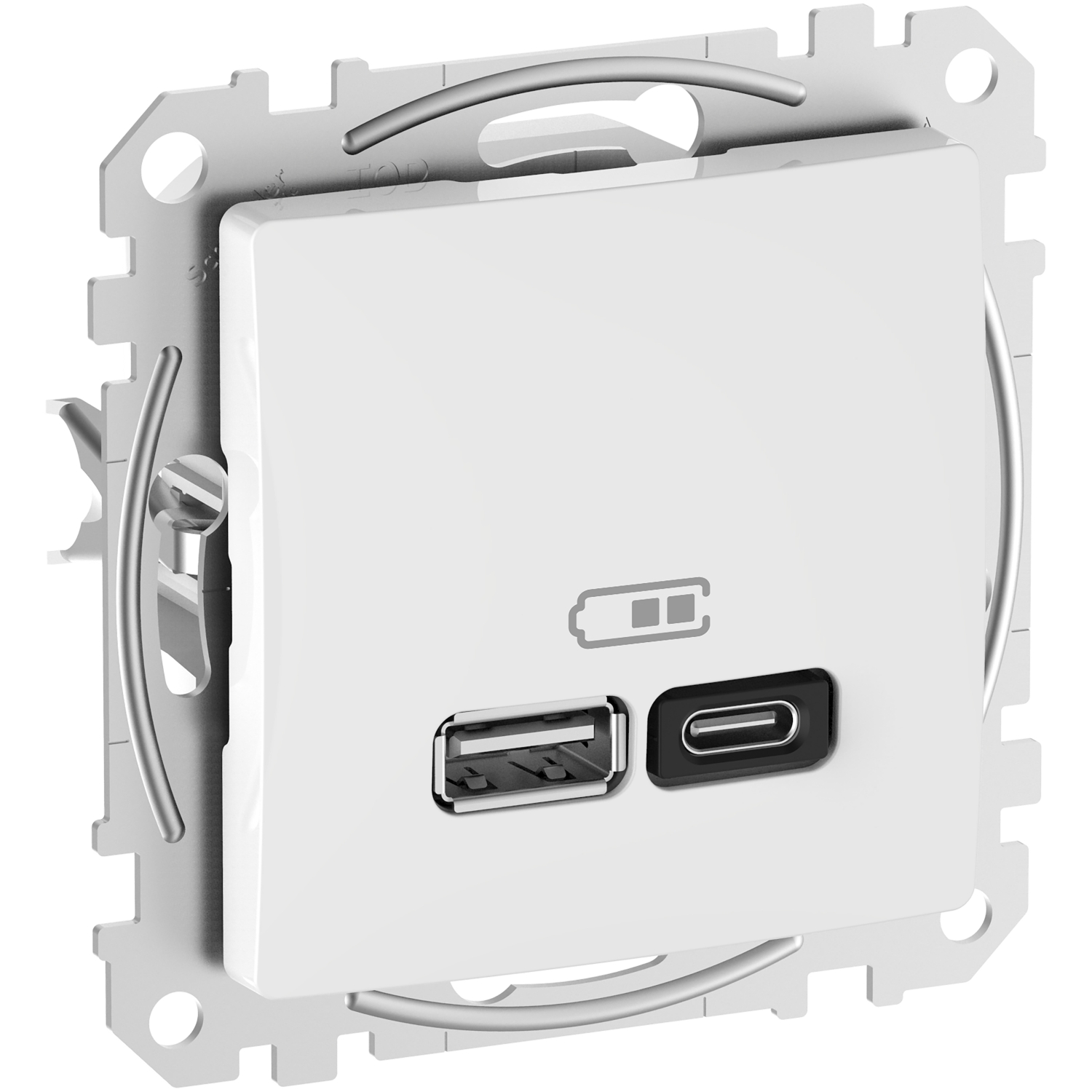 SCHNEIDER ELECTRIC SDD111404 USB ЗАРЯДНО A+C, SEDNA DESIGN & ELEMENTS, 3A, 45W, БЯЛ