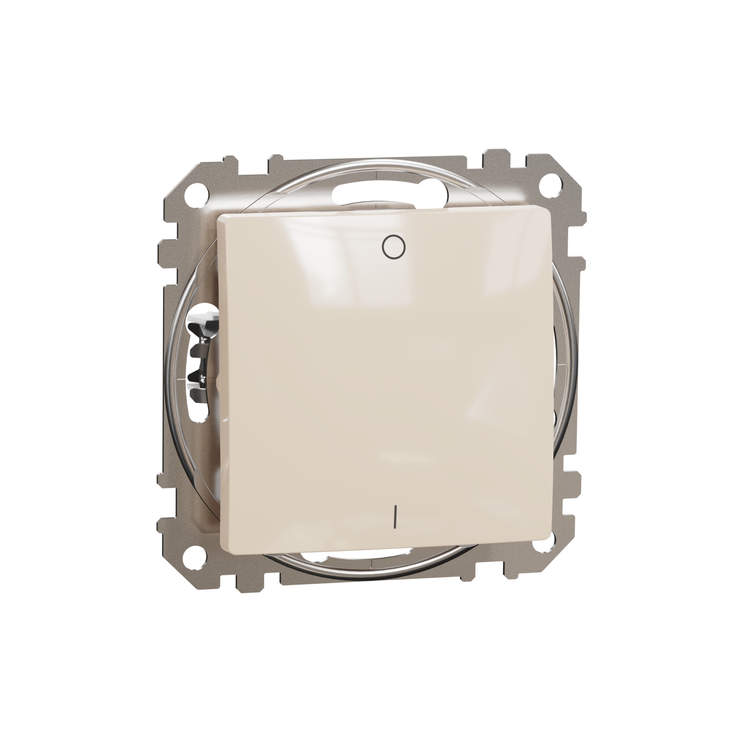 SCHNEIDER ELECTRIC SDD112162 SEDNA DESIGN & ELEMENTS, ДВУПОЛЮСЕН КЛЮЧ 16AX, КРЕМ