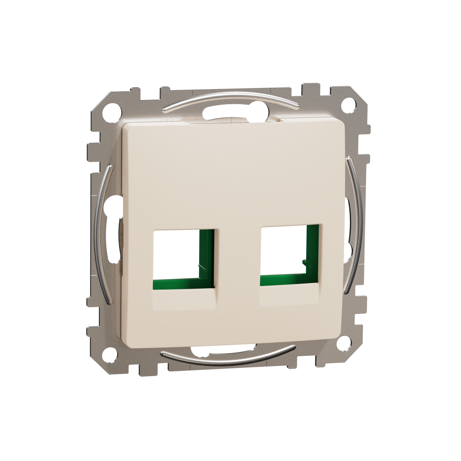 SCHNEIDER ELECTRIC SDD112443C SEDNA DESIGN & ELEMENTS, ПЛОЧА SYSTIMAX CAT5E 6 UTP, КРЕМ