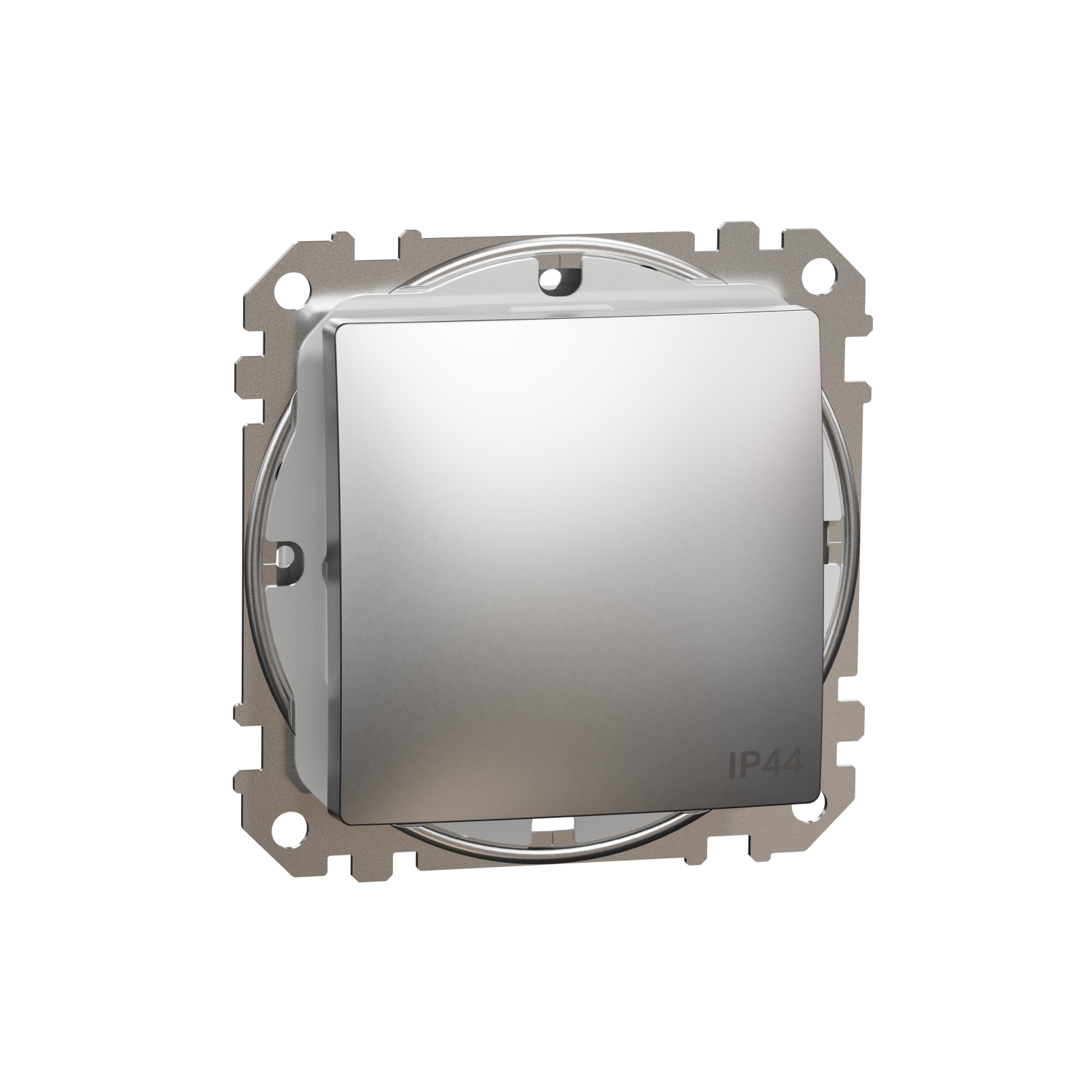 SCHNEIDER ELECTRIC SDD270101 SEDNA DESIGN & ELEMENTS, ЕДНОПОСОЧЕН КЛЮЧ 10AX, ДРАСКАН АЛУМИНИЙ