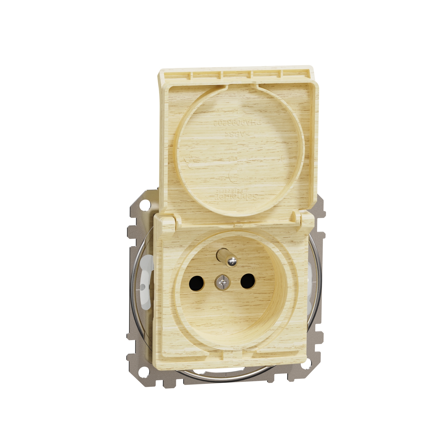 SCHNEIDER ELECTRIC SDD280013 SEDNA DESIGN & ELEMENTS, КОНТАКТ ФРЕНСКИ СТАНДАРТ С КАПАК, БРЕЗА