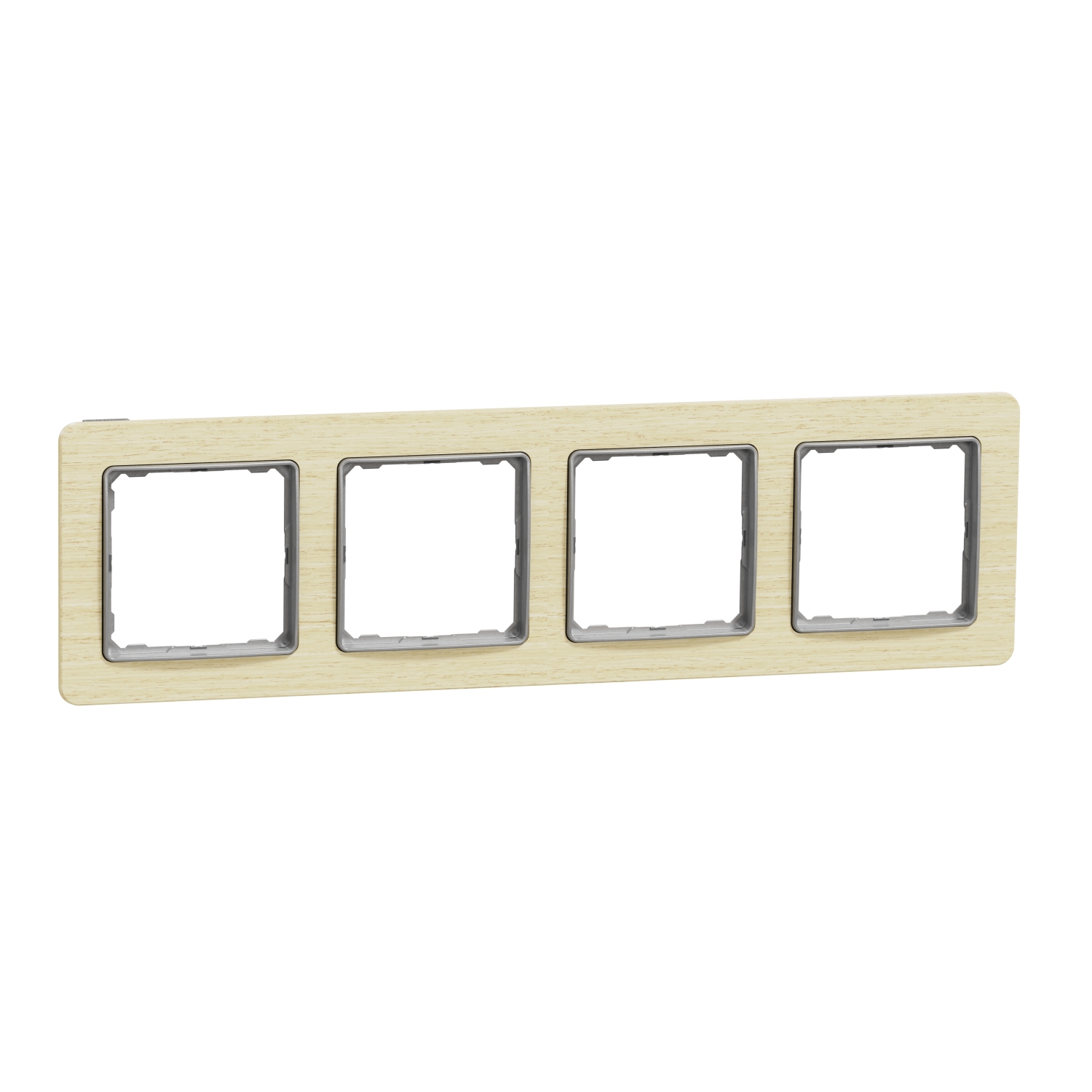 SCHNEIDER ELECTRIC SDD380804 SEDNA DESIGN & ELEMENTS, РАМКА 4 МОДУЛА, БРЕЗА
