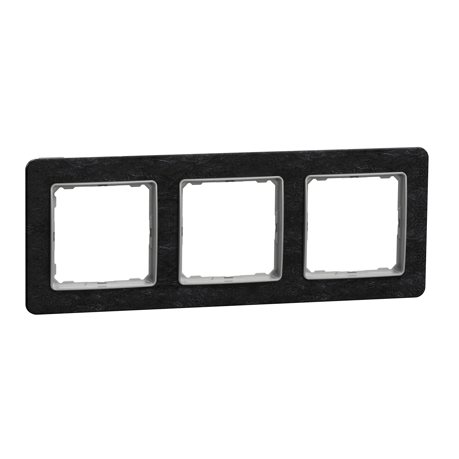 SCHNEIDER ELECTRIC SDD391803 SEDNA DESIGN & ELEMENTS, РАМКА 3 МОДУЛА, ВУЛКАНИЧЕН КАМЪК
